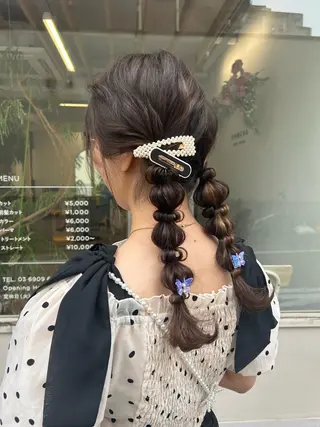 ヘアアレンジ 土田 愛友のヘアスタイル