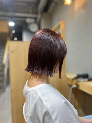 ショート カラー 神戸ボブ✂️ ioe三宮/田 伸佳のヘアスタイル
