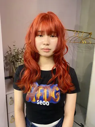 ロング カラー qulim所属・前橋 姫奈のヘアスタイル