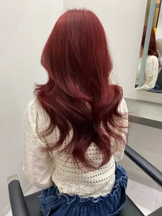 ロング カラー レイヤー/艶カラー /韓国ヘア/高松のヘアスタイル