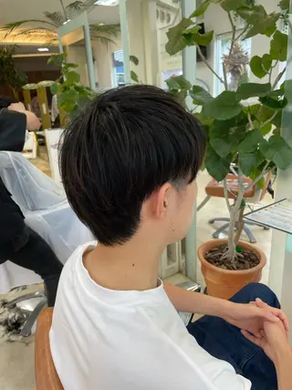 ショート メンズ 大宮｜メンズカット ダブルカラー｜パーマのヘアスタイル