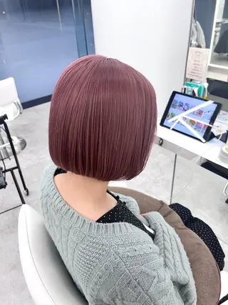 ショート カラー レイヤーカット×艶髪 /Ayanaのヘアスタイル