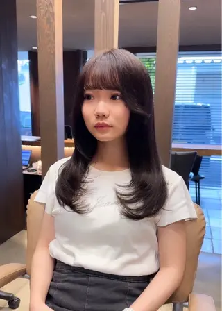 ロング カラー 韓国ヘア/レイヤー /大嶽佑馬のヘアスタイル