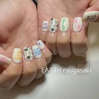 ネイル hair&make EARTH coiffure beaute 龍ケ崎店所属・tomita ayakaのネイルデザイン