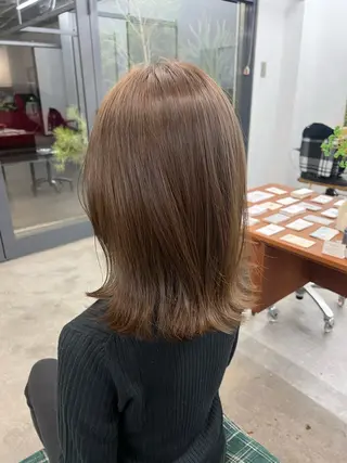 ミディアム パーマ×透明感カラー MIOのヘアスタイル