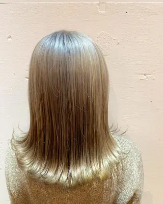 ロング カラー あべ ゆうかのヘアスタイル