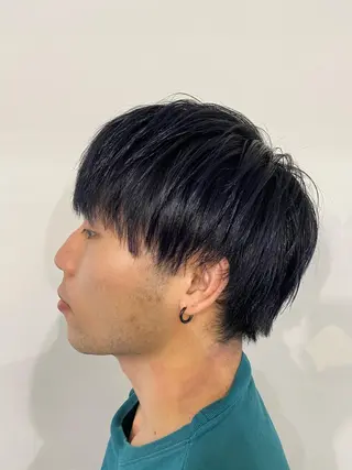 ショート カラー パーマ ヘアアレンジ メンズ メンズパーマの巨匠 鈴木純のヘアスタイル