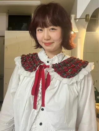 カラー 佐々木 遥菜のヘアスタイル