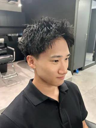 ショート メンズ 🔱波巻きパーマ🔱 しゅうとのヘアスタイル