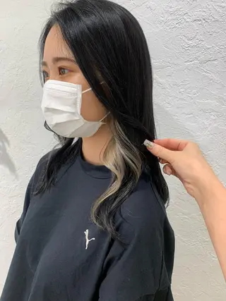 ロング カラー 顔周りレイヤー 🎀マリノのヘアスタイル