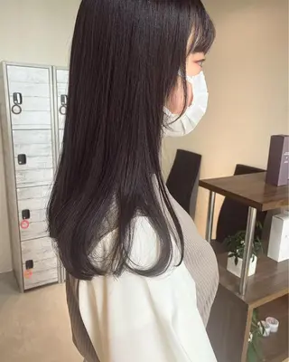 ロング カラー 後藤紗英/髪質改善 /オリーブベージュのヘアスタイル