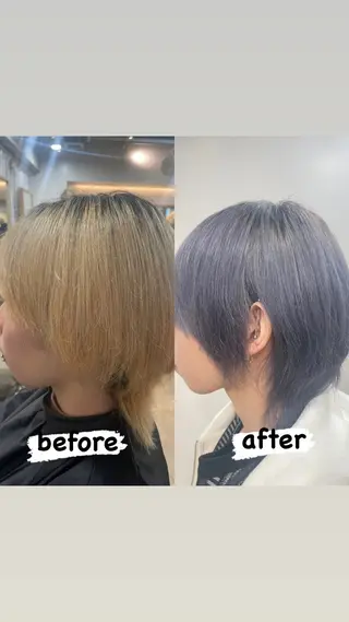 ミディアム カラー モテ髪/垢抜け 学生支持率◎のヘアスタイル