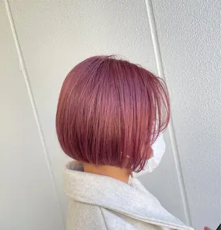 ショート カラー ヘアアレンジ 艶髪✨寒色カラー✨ 翁長孝輔のヘアスタイル