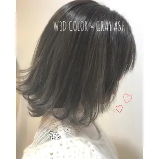 ミディアム カラー シアーベージュニスト 🥣大石亜里紗のヘアスタイル