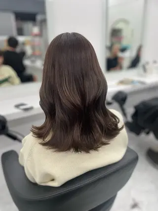 セミロング 🤍韓国トレンド ヘア🤍miku🤍のヘアスタイル