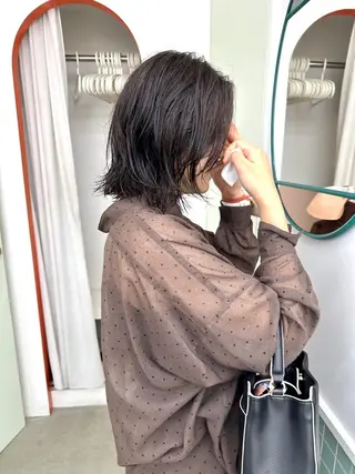 ショート カラー ボブ/レイヤー/ケア パーマ/リュウタのヘアスタイル