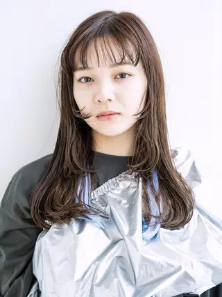 セミロング SOURCE 天王寺のヘアスタイル