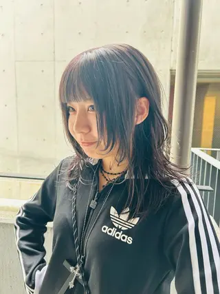 ロング カラー エフェクトブリーチ／ レイヤーカット／翔のヘアスタイル