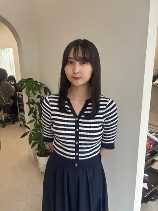 セミロング 田口 菜々星のヘアスタイル