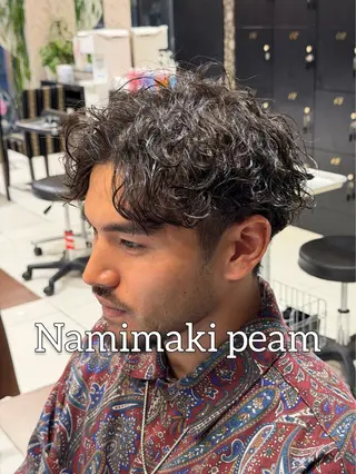 ショート パーマ メンズ メンズ特化/竹の塚 オザキ コウセイのヘアスタイル