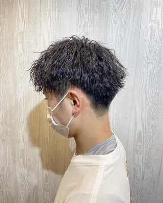 ショート パーマ メンズ TELA  HAIR 土浦所属・TELA HAIR 副代表　岡田のヘアスタイル