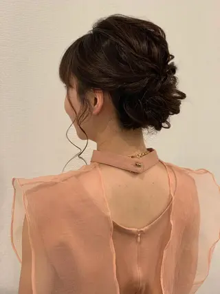 セミロング ヘアアレンジ BRAIDS💎愛子 大人ハイライト💎のヘアスタイル