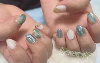 ネイル まるみ♡8/25- 31お休み🙇‍♀️のネイルデザイン