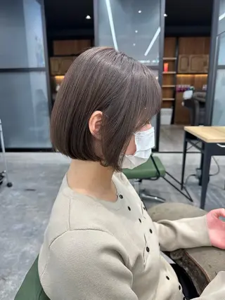 ミディアム 店長🌟小顔似合わせ デザインカラー◎古田のヘアスタイル