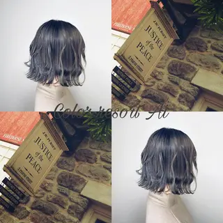 ショート 透明感カラー 青柳凌平のヘアスタイル