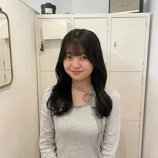 セミロング カラー canon/ベージュ /透明感カラーのヘアスタイル