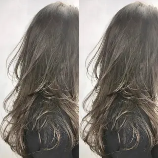 ロング カラー パーマ ヘアアレンジ tocca所属・毎月通える価格♪ 杉本真基のヘアスタイル