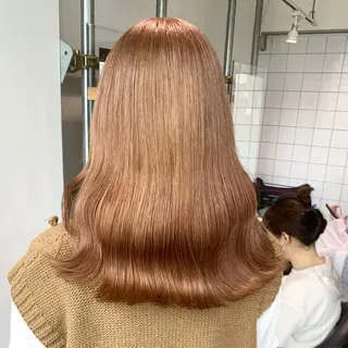 ロング くすみミルクティー/ ブラウン🪡TOWAのヘアスタイル