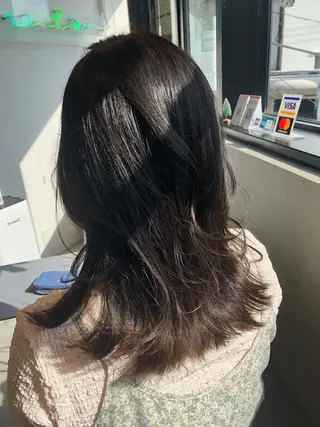 セミロング カラー 🌐👽フクイ キララ🌎💎のヘアスタイル