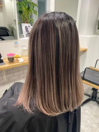 ミディアム カラー JILBLAN京都 ショート/ハイライトのヘアスタイル