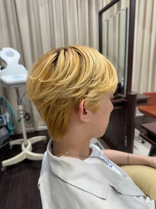 ショート 髙宮壮真/メンズ 🍑暖色カラー🍑のヘアスタイル