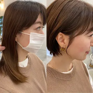 ショート ROMMY.所属・大木 華のヘアスタイル
