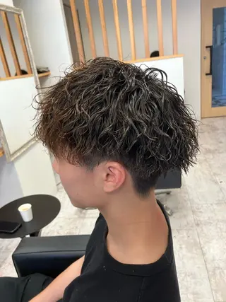 パーマ メンズ メンズ特化/パーマ/ フェードWATARUのヘアスタイル