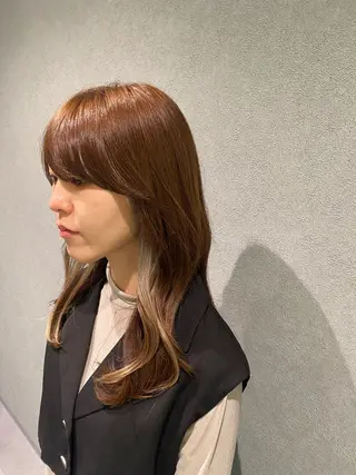 セミロング カラー Chouette .ayakaのヘアスタイル