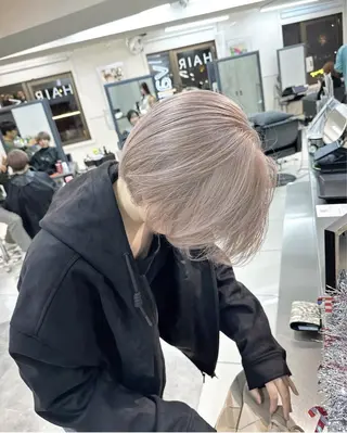 ショート カラー ナチュラル×色気パ ーマ 渋谷/マナミのヘアスタイル