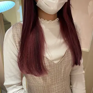 ロング マホ/日吉/髪質改善 /レイヤー/ガーリーのヘアスタイル