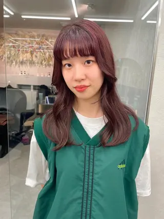 カラー 韓国ヘア/レイヤー Londエレンのヘアスタイル