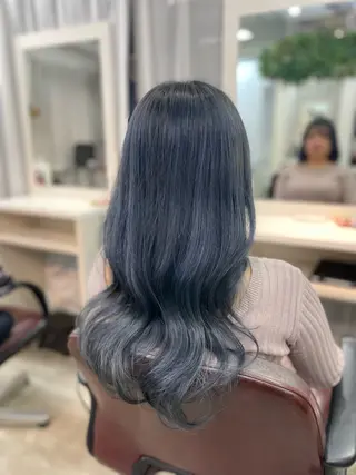 ロング カラー 韓国ヘア🤍髪質改善 🇰🇷AKANEのヘアスタイル