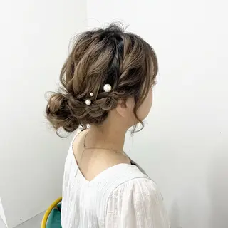 セミロング ヘアアレンジ Set salon Seraphy所属・心斎橋/ヘアセット MASAKIのその他イメージ