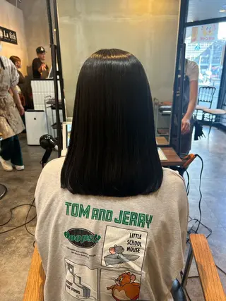 ミディアム 木下 美優のヘアスタイル