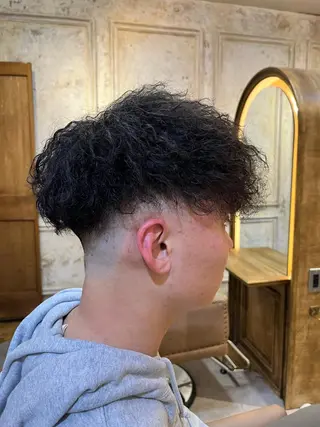 パーマ メンズ Carina所属・セン北徒歩５分 キシタクのヘアスタイル