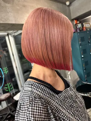 ショート カラー 土田かほ/本日🈳 透明感カラー🍃のヘアスタイル