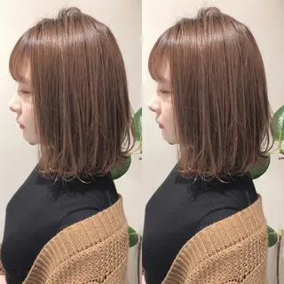 ミディアム ボブ韓国風レイヤー 髪質改善/畠中ケントのヘアスタイル