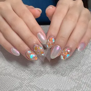 ネイル Mizuliネイル 眉毛メイクのサロンのネイルデザイン