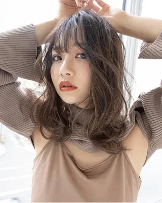 ミディアム カラー ANGELICA 難波店のヘアスタイル