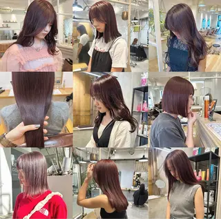 ミディアム カラー REINA☁️透明感 カラー/ぷつっと♡のヘアスタイル